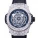 ウブロ HUBLOT ビッグバン ウニコ サンブルー チタニウム パヴェ 415.NX.1112.VR.1704.MXM17 ブラック文字盤 中古 腕時計 メンズ