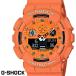 G-SHOCK CASIO 腕時計 メンズ GA-100RS-4A デジアナ デジタル アナログ BIG FACE うでどけい スペシャルカラー オレンジ