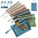 [5 шт. комплект ]A4 A5 сетка кейс большая вместимость застежка-молния кейс .. рука имеется 2 слой молния имеется сумка книга@ блокнот для заметок документы inserting документы кейс канцелярские товары 