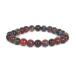  Power Stone натуральный камень браслет ka Large .-do( вино MIX* окраска ) круг шар 8mm четки ..Bracelet пробная цена 