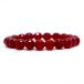  Power Stone натуральный камень браслет ka Large .-do( красный * окраска ) cut 8mm четки ..Bracelet пробная цена 