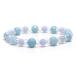  Power Stone браслет аквамарин & голубой гонки a торцевая дверь. комбинированный браслет человек отношение 