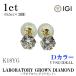�����@K18YG�@D�J���[�@VVS2�@���{�O���E���_�C�������h�@�s�A�X�@�v1.0ct�i0.5ct�~2�j�_�C���@�C�G���[�S�[���h