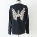 OLD CROW �I�[���h �N���E L.A.M.C. WING - L/S HENRY T-SHIRTS BK �w�����[T�V���c GLAD HAND �O���b�h�n���h