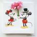  Mickey Mouse Minnie Mouse IKEBANA сырой ... интерьер IKE-DSNY-1807-01 20×20×2.7cm Disney искусство panel текстильная панель искусство панель настенный 