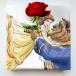  Beauty and the Beast IKEBANA один колесо .. интерьер смешанные товары искусство panel Disney Princess bell упаковка имеется lib-ike-dsny-2106-01 бесплатная доставка Северная Европа современный мебель i