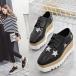  гонки выше обувь женский оксфорды толщина низ .. обувь кожа обувь wing chip ходить на работу посещение школы casual manishu звезда рисунок Loafer 