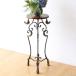  flower stand iron wooden antique stylish elegant slim stand for flower vase 