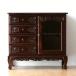  шкаф античный мебель из дерева буфет полки конечный продукт модный грудь выдвижной ящик кошка ножек античный . стекло дверь имеется шкаф 