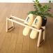  slippers rack wooden purity stylish natural tree entranceway storage slim slippers establish natural wood. slippers stand 