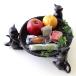  tray tray case stylish cat miscellaneous goods .. cat fruit vegetable desk storage basket confection inserting remote control rack cat. round container 