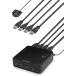  Elecom USB переключатель PC-4 порт USB3.0-4 порт под рукой переключатель черный U3SW-T4