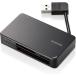  Elecom устройство для считывания карт USB3.0 соответствует 37+5 носитель информации соответствует кабель длина 6cm кабель место хранения SD/microSD/CF др. черный MR3-K303BK