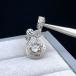 PROME* натуральный камень * специальный specification товар * высокое качество *1ct* moa sa Night *21x11x5mm* белый медь * подвеска с цепью *P6132