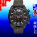 腕時計 メンズ ディーゼル クォーツ ケース幅50mm アドバンスオーバーフロー クロノグラフ ナイロンベルト ブラック/ブラック/ダークグレー色 DIESEL 15QDZ4373