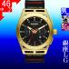 腕時計 メンズ ディーゼル クォーツ ケース幅50mm タイムフレーム クロノグラフ ポリウレタンベルト ゴールド/ブラック色 DIESEL 15QDZ4546
