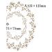  транскрипция бумага Gold lease ( большой ) золотой 125×125mm