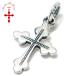 BURDEN OF PROOF Mill серый n clover Cross подвеска с цепью цепь нет подвеска с цепью head серебряный 925 10 знак . Mill удар . простой . покупка 