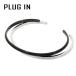PLUG IN black two-tone цвет нержавеющая сталь браслет 2 шт. комплект 2 полосный накладывающийся надеты . хирургический нержавеющая сталь металл аллергия аллергия свободный 