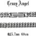 �약�l�b�N���X 6�� �_�u�� �T�[�W�J���X�e�����X �����Y ��5.7mm 60cm �u�����h �J�b�g �L�w�C �`�F�[���̂� �V���o�[�J���[ �v���[���g ����