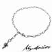 M's collection M z коллекция тонн takrus Cross очарование серебряный 925 ножной браслет браслет простой 10 знак . серебряный 