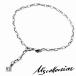M's collection M z коллекция квадратное циркон серебряный 925 ножной браслет браслет простой Cubic Zirconia 