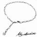 M's collection M z коллекция зодиакальный камень очарование серебряный 925 ножной браслет браслет простой шестиугольник серебряный ножной браслет 
