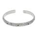 6.5mm ширина ala Beth k цветок черный браслет серебряный 925 циркон браслет индеец neitib коренные американцы n резьба по дереву скульптура цветок 