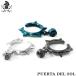 PUERTA DEL SOL роза rose очарование i роза серебряный ушные каффы 1P одна сторона уголок для мужской женский роза . чёрный черный синий голубой non отверстие серьги 