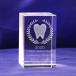  зуб . сувенир сообщение печать название inserting 3D зубной Imp Ran to crystal пресс-папье стекло блок высота 80mm скульптура плата включая |NKTR-0057