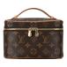  Louis Vuitton монограмма колено s Mini косметичка M44495 Brown PVC кожа женский LOUIS VUITTON [ б/у ]