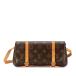  Louis Vuitton монограмма небольшая сумочка mareru сумка "body" сумка-пояс M51159 Brown PVC кожа LOUIS VUITTON [ б/у ]