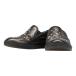  Jimmy Choo Star заклепки туфли без застежки спортивные туфли размер :42 чёрная кожа Raver мужской JIMMY CHOO [ б/у ]