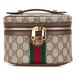  Gucci GGs шкив m off .tia косметичка 627463 бежевый Brown PVC кожа женский GUCCI [ б/у ]