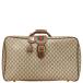  Gucci GGs шкив m Old Gucci Sherry линия багажник кейс чемодан 39.19.009 бежевый Brown PVC GUCCI [ б/у ]
