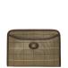  Burberry проверка клатч ручная сумочка хаки многоцветный парусина кожа женский BURBERRY [ б/у ]