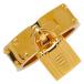  Hermes Kelly katena узор шарф кольцо Gold черный металлизированный кожа женский HERMES [ б/у ]