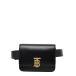  Burberry TB Logo сумка-пояс сумка "body" чёрная кожа женский BURBERRY [ б/у ]
