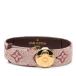  Louis Vuitton монограмма Mini gdo подставка breath браслет M64459 розовый красный парусина кожа LOUIS VUITTON [ б/у ]