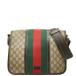  Gucci GGs шкив m Sherry линия сумка "почтальонка" сумка на плечо 211130 бежевый Brown кожа PVC GUCCI [ б/у ]