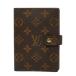  Louis Vuitton монограмма Agenda PM обложка для записной книжки R20005 Brown PVC кожа женский LOUIS VUITTON [ б/у ]