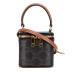 Celine Trio mf Mini косметичка сумка на плечо 2WAY Brown PVC кожа женский CELINE [ б/у ]