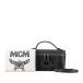  M si- M Visee tos Logo грамм косметичка Mini сумка на плечо 2WAY серый кожа женский MCM [ б/у ]