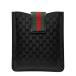  Gucci GG Imp lime Sherry линия iPad кейс 256575 черный PVC кожа женский GUCCI [ б/у ]