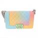 CHANEL Chanel Boy Chanel цепь плечо 20cm Rainbow A67085 женский черная икра s gold сумка на плечо A разряд б/у серебряный магазин 
