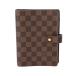 LOUIS VUITTON Louis Vuitton Damier Agenda MM Brown R20240 мужской Damier парусина обложка для записной книжки AB разряд б/у серебряный магазин 
