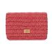 CHANEL Chanel цепь бумажник красный женский твид сумка на плечо A разряд б/у серебряный магазин 