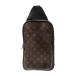  б/у Louis Vuitton LOUIS VUITTON монограмма мака sa-ave новый sling сумка черный / серый M46327 Damier парусина мужской сумка "body" 