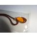  postage 84 jpy # handmade collection cord .. string necklace unused pola-ndo.. buy did . is . amber. head 