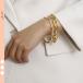 . покупка 2 шт. комплект накладывающийся установка браслет браслет аксессуары женский Gold серебряная цепь bamboo casual простой 